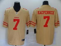 Men's San Francisco 49ers#7 Colin Kaepernick Gold Inverted Legend Limited Jersey