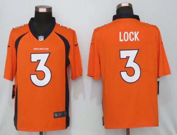 Youth Denver Broncos #3 Lock Orange Alternate Vapor Untouchable Limited Jersey