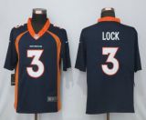 Youth Denver Broncos #3 Lock Blue Alternate Vapor Untouchable Limited Jersey