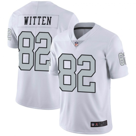 Nike NFL Raiders #82 Witten White Color Rush Limited Stitched Jersey