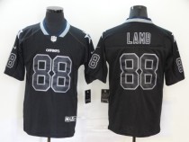 Men's Dallas Cowboys #88 CeeDee Lamb Lights Out Black Color Rush Limited Jersey