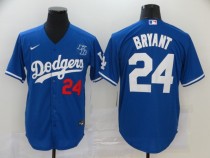 MLB Los Angeles Dodgers #24 Bryant Blue Game Nike Jersey