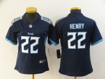 Women Tennessee Titans #22 Henry Dark Blue Vapor Untouchable Limited Jersey