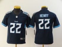 Youth NFL Tennessee Titans #22 Henry Dark Blue Vapor Untouchable Limited Jersey