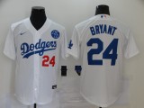 MLB Los Angeles Dodgers #24 Bryant White Game Nike Jersey