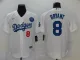 MLB Los Angeles Dodgers #8 Bryant White Game Nike Jersey