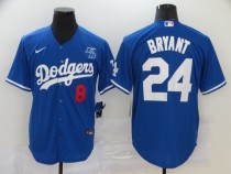 MLB Los Angeles Dodgers #24 Bryant Blue Game Nike Jersey