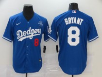 MLB Los Angeles Dodgers #8 Bryant Blue Game Nike Jersey