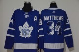 Adidas Toronto Maple Leafs #34 Matthews Blue Jersey