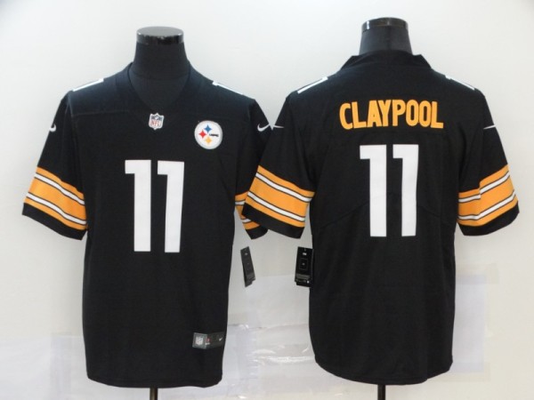 Men's Pittsburgh Steelers #11 Claypool 2020 Black Vapor Untouchable Limited Jersey