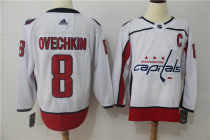 Men's Adidas Washington Capitals #8 Alexander Ovechkin White Stitched NHL Jersey