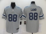 Men's Dallas Cowboys #88 CeeDee Lamb Gray Inverted Legend Stitched NFL Jersey