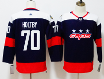 Men's Adidas Washington Capitals #70 Braden Holtby Navy 2018 NHL Stadium Series Jersey