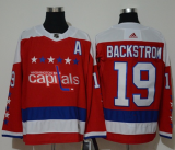 Men's Washington Capitals #19 Nicklas Backstrom Red Stitched NHL Jersey