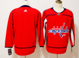 Men's Adidas Washington Capitals Red Blank Stitched NHL Jersey