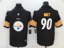 Men's Pittsburgh Steelers #90 T. J. Watt Team Big Logo Number Vapor Untouchable Limited Jersey