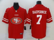 Men's San Francisco 49ers #7 Kaepernick Team Big Logo Number Vapor Untouchable Limited Jersey