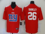 Men's New York Giants #26 Saquon Barkley Red Team Big Logo Number Vapor Untouchable Limited Jersey