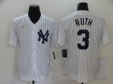 MLB New York Yankees #3 Ruth Game M&N Jersey