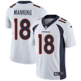 Men's Denver Broncos #18 Peyton Manning White Vapor Untouchable Limited Jersey