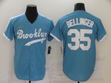 MLB Los Angeles Dodgers #35 Cody Bellinger Light Blue Game Nike Jersey