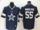 Men's Dallas Cowboys #55 Leighton Vander Esch Blue Team Big Logo Number Vapor Untouchable Limited Jersey