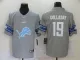 Men's Detroit Lions #19 Kenny Golladay Grey Team Big Logo Number Vapor Untouchable Limited Jersey