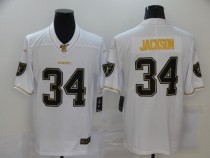 Men's Raiders #34 Jackson White 2019 100th Season Golden Edition Limited Jersey