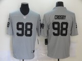 Nike Raiders #98 Crosby Grey Inverted Legend Men Jersey