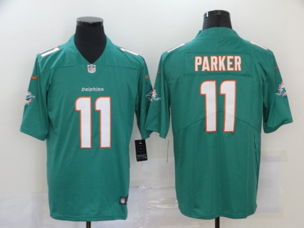 Men's Miami Dolphins #11 Parker Green Vapor Untouchable Limited Jersey