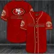 San Francisco 49ers New Style Baseball Red Customized Jersey