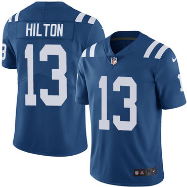 NFL Indianapolis Colts #13 Hilton Blue Vapor Untouchable Limited Jersey