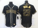 MLB San Diego Padres #23 Fernando Tatis Jr. Black Golden Flex Base Elite Jersey