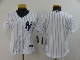 Women MLB New York Yankees White Game Nike Blank Jersey