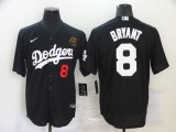 MLB Los Angeles Dodgers #8 Bryant Black Game Nike Jersey