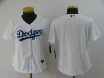Women MLB Los Angeles Dodgers White Game Nike Blank Jersey