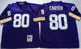 NFL Minnesota Vikings #80 Carter Purple Throwback Jersey