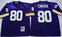 NFL Minnesota Vikings #80 Carter Purple Throwback Jersey