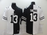 Men's New Orleans Saints #13 Michael Thomas Black/White Split 2020 Vapor Untouchable Limited Jersey