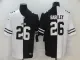 Men's New York Giants #26 Saquon Barkley Black/White Split 2020 Vapor Untouchable Limited Jersey