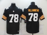 NFL Pittsburgh Steelers #78 Villanueva 2019 Black Vapor Untouchable Limited Jersey