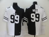 Men's Houston Texans #99 J.J. Watt Black/White Split 2020 Vapor Untouchable Limited Jersey