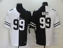 Men's Houston Texans #99 J.J. Watt Black/White Split 2020 Vapor Untouchable Limited Jersey