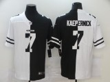 Men's San Francisco 49ers #7 Colin Kaepernick Black/White Split 2020 Vapor Untouchable Limited Jersey