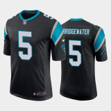 Men's Carolina Panthers #5 Teddy Bridgewater Black Vapor Untouchable Limited Jersey