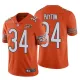 Men's Chicago Bears #34 Walter Payton Orange 100th Season Limited Stitched NFL Jersey