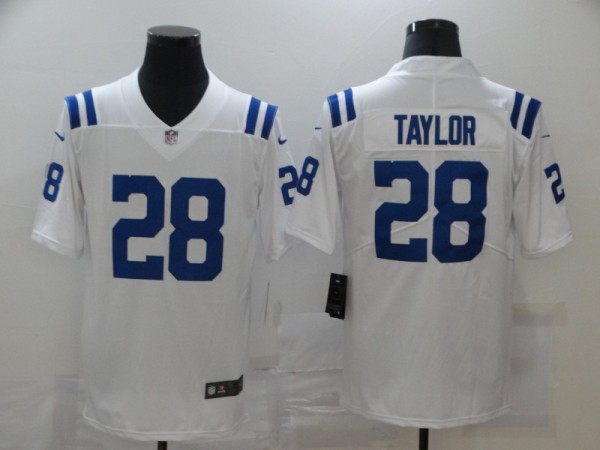 Men's Indianapolis Colts #28 Taylor White Vapor Untouchable Limited Jersey