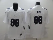 Men's Dallas Cowboys #88 CeeDee Lamb White Shadow Logo Limited Jersey