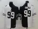 Men's Los Angeles Rams #99 Aaron Donald Black/White Split 2020 Vapor Untouchable Limited Jersey
