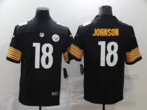 Men's Pittsburgh Steelers #18 Johnson Black Vapor Untouchable Limited Jersey